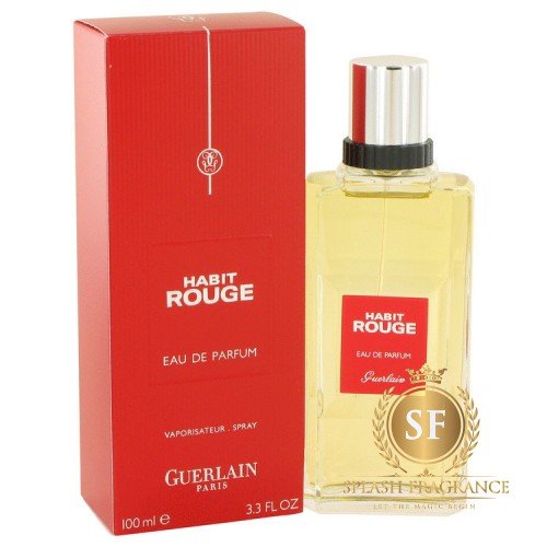 Habit Rouge Eau de Parfum By Guerlain 50ml Retail Pack
