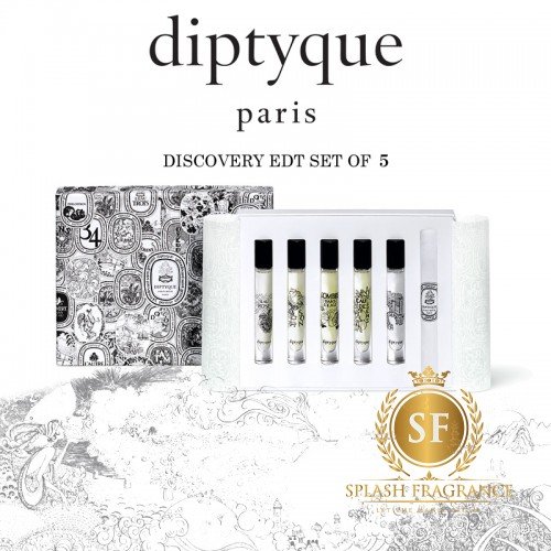 Discovery Set Of 5 By Diptyque EDT Perfume (2ml Each)