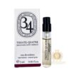 34 Trente Quatre By Diptyque 2ml EDT Perfume Vial Sample Spray