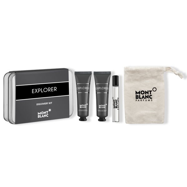 Explorer By Mont Blanc 7.5ml EDP 4 Piece Travel Spray Gift Set
