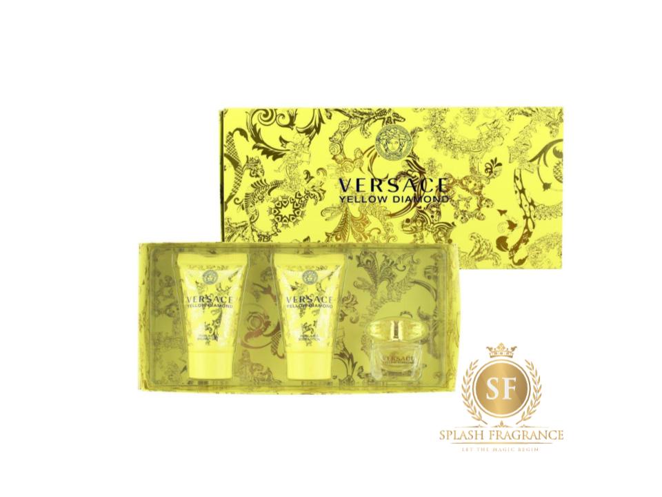 Yellow Diamond By Versace Mini Set of 3 – Splash Fragrance