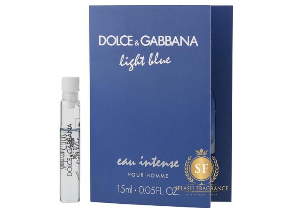 Light Blue Eau Intense Men Pour Homme By Dolce & Gabbana 1.5ml Perfume ...