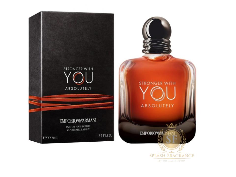 Stronger With You Absolutely Parfum By Giorgio Armani for Men – Splash  Fragrance