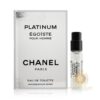Egoiste Platinum By Chanel EDT 2ml Perfume Vial Sample Spray