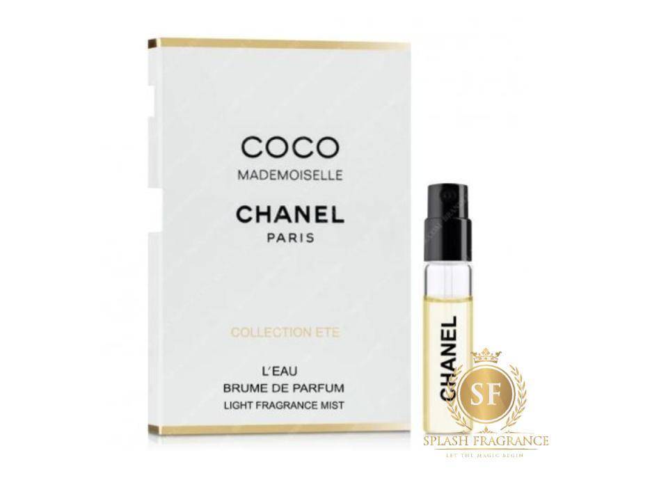 Coco Mademoiselle Léau By Chanel 1.5ml Perfume Vial Sample Spray – Splash  Fragrance