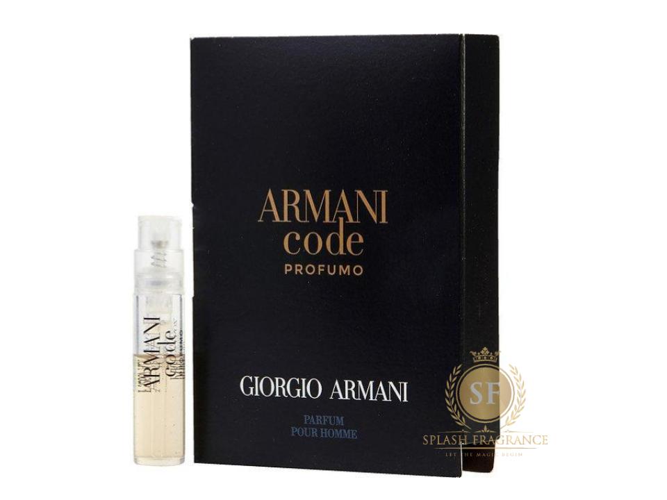 Code Profumo Parfum By Giorgio Armani 1.2ml Sample Spray – Splash Fragrance