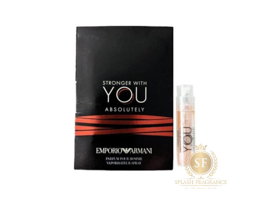 Stronger With you Absolutely By Giorgio Armani  Sample Spray – Splash  Fragrance
