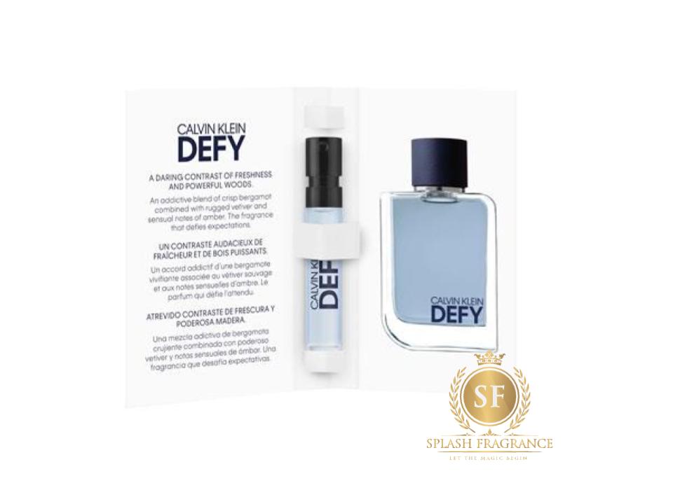Defy For Men By Calvin Klein EDT Perfume  Sample Spray – Splash  Fragrance