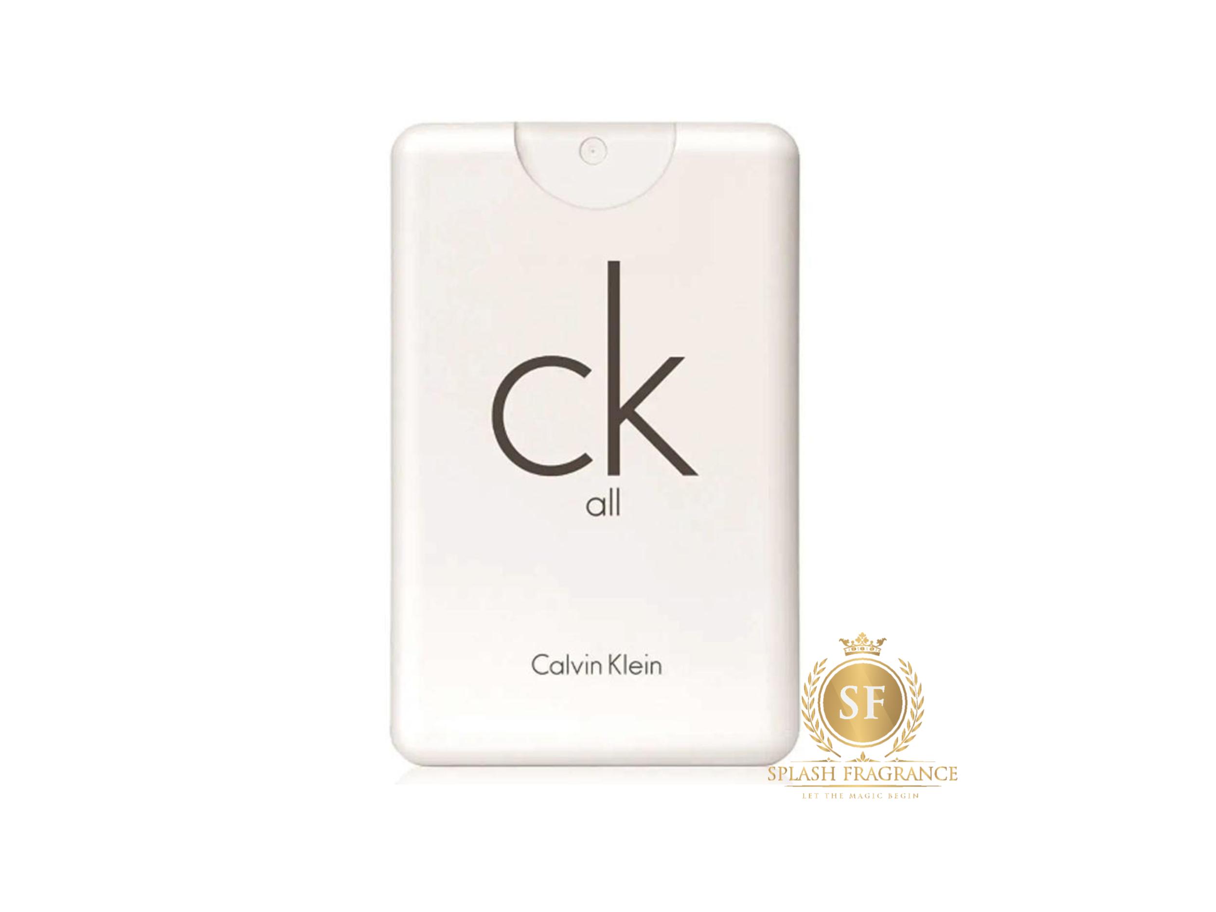 Ck All By Calvin Klein 20ml Perfume Pocket Travel Spray