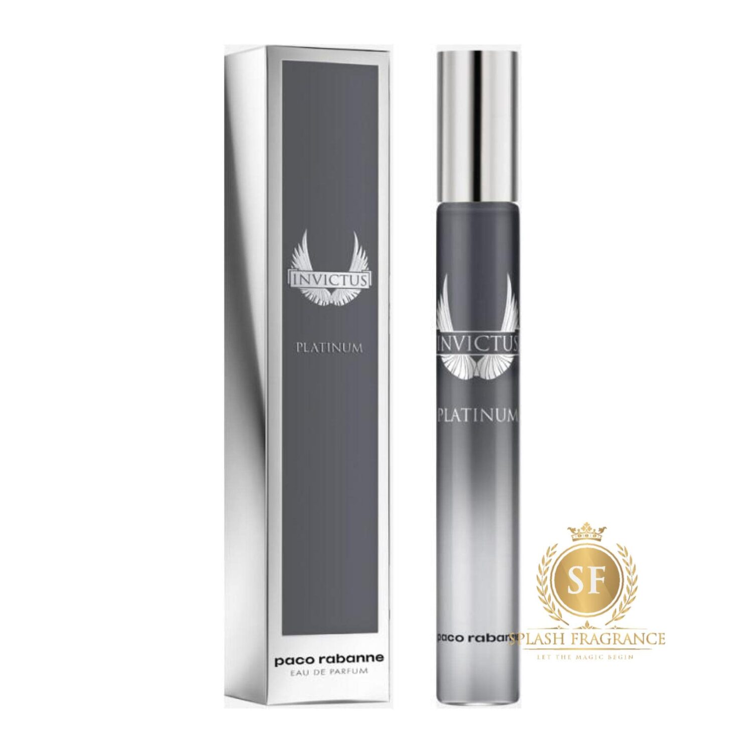 Invictus Platinium EDT By Paco Rabanne 10ml Perfume Travel Spray