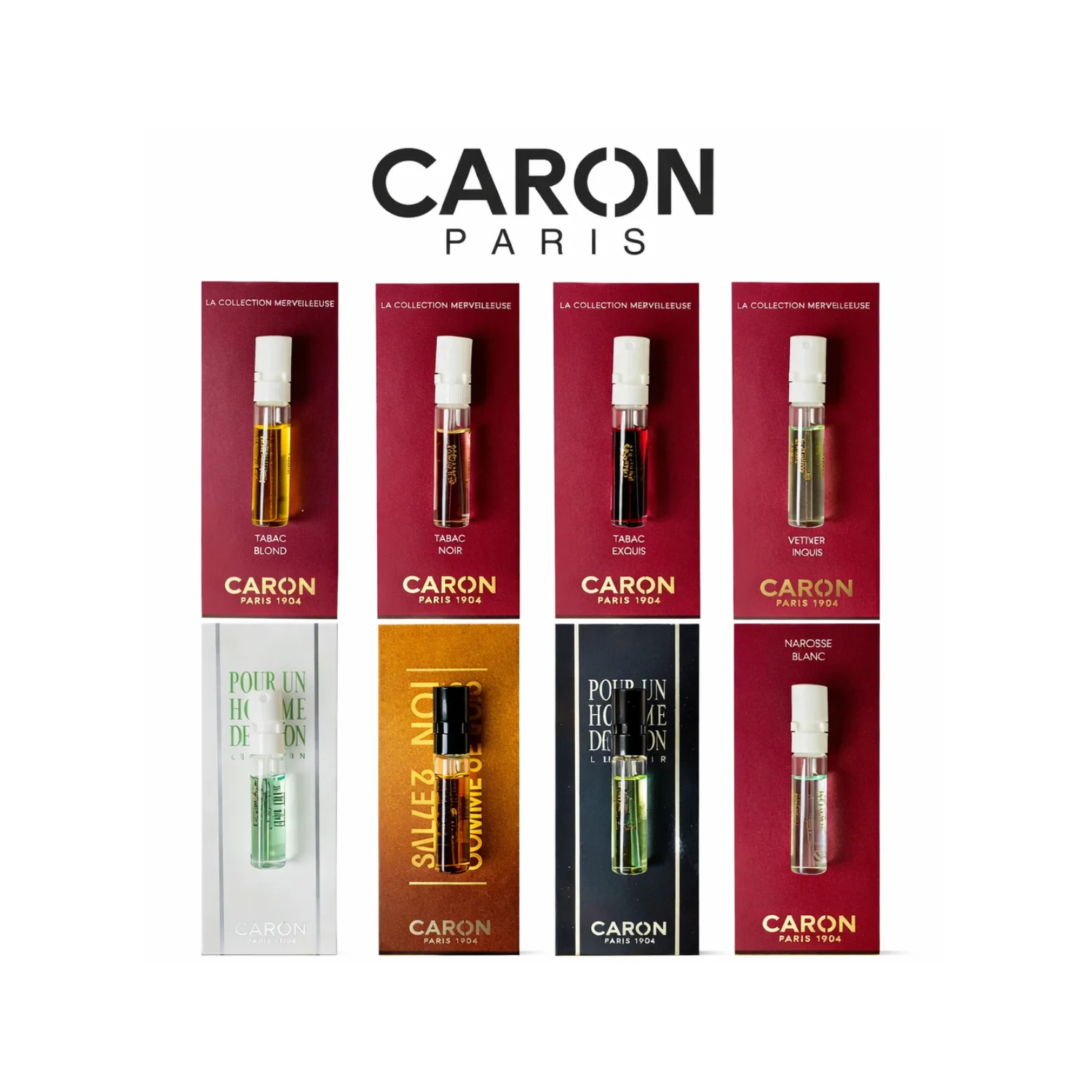Caron Parfums Discovery Sample Set Of 8(1.5ml Each)