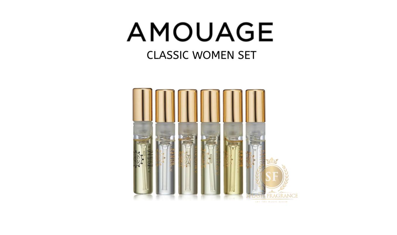 Amouage Classic Women Sample Discovery Spray Set of 6 (2.5ml Each ...