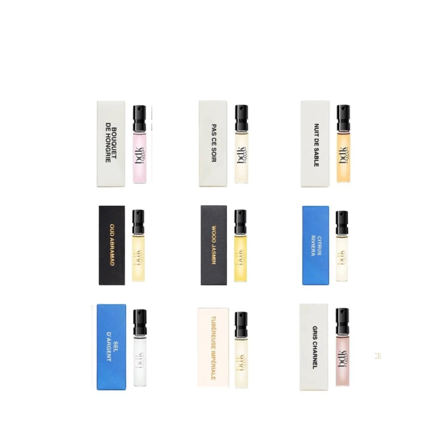 BDK Parfums Official 2ml Discovery Sample Set Of 9