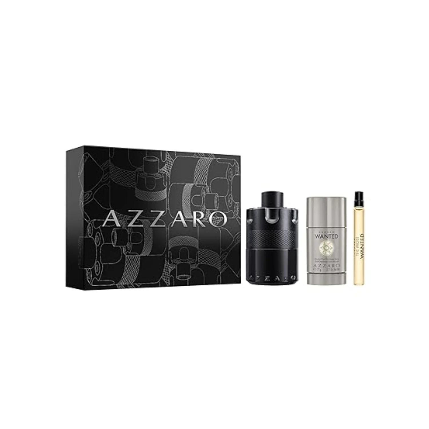 Azzaro The Most Wanted EDP Intense Gift Set for Men (EDP 100ml + Hair& Body Wash 75ml + 10ml Travel Size)