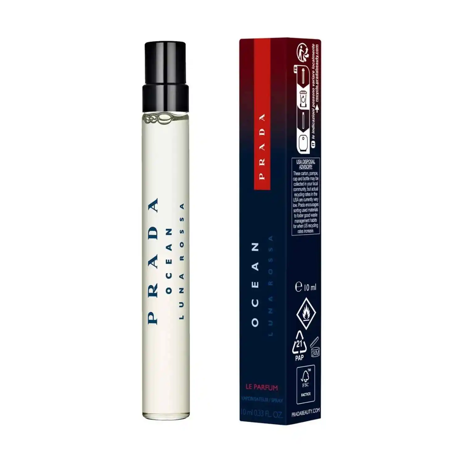 Luna Rossa Ocean Le Parfum By Prada 10ml Perfume Travel Spray