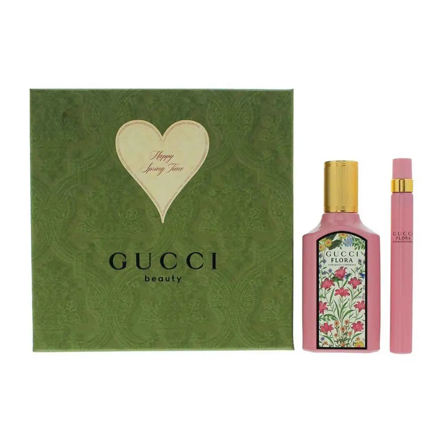 Gucci Flora Gorgeous Gardenia By Gucci EDP Perfume 2 piece Giftset (50ml +10ml)